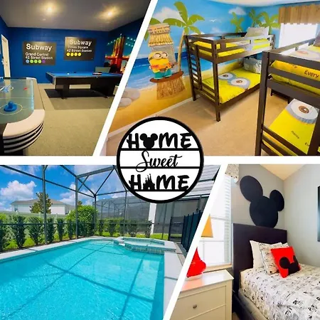 Near Disney Themed Luxury 5Bd Home Private Pool